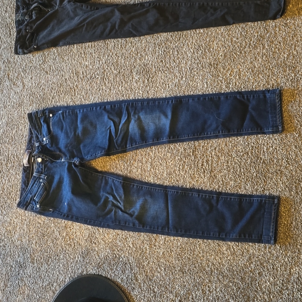 Paige size 26 straight leg boot cut dark blue